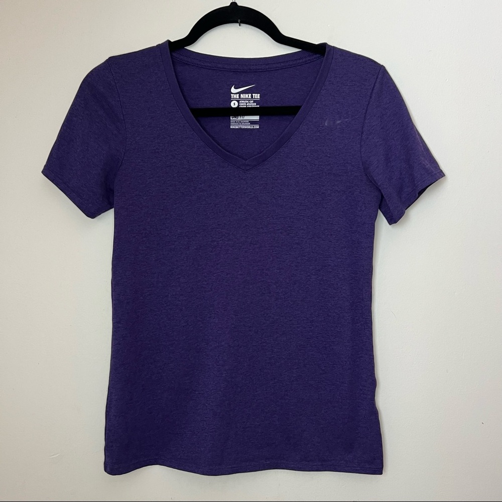 Nike Purple Dry-Fit Athletic T-Shirt Size S